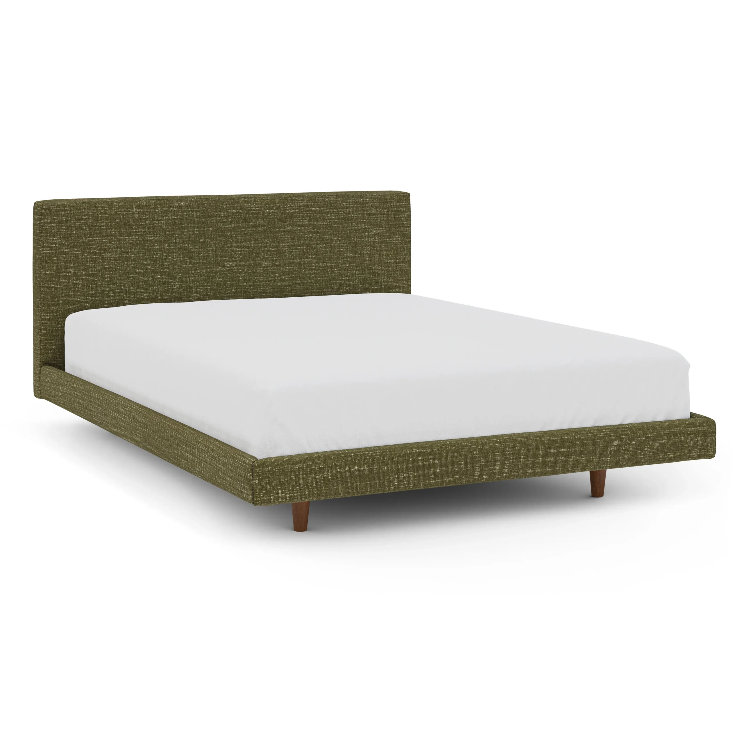 Tessu Queen Low Profile Upholstered Bed - Napa Moss - Image 11