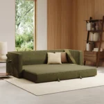 Sven 88_ Tufted Sofa Bed - Napa Moss