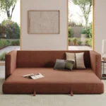 Sven 88_ Tufted Sofa Bed - Napa Rust