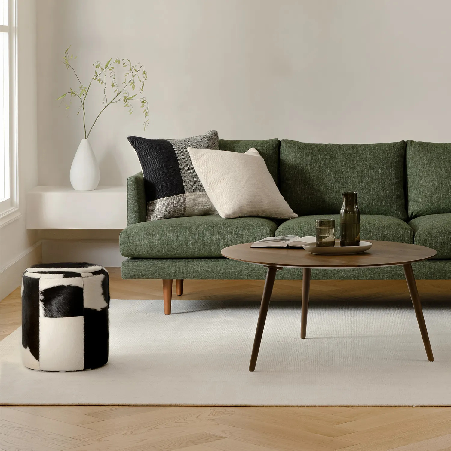 Burrard 83.5_ Sofa - Forest Green - Image 2