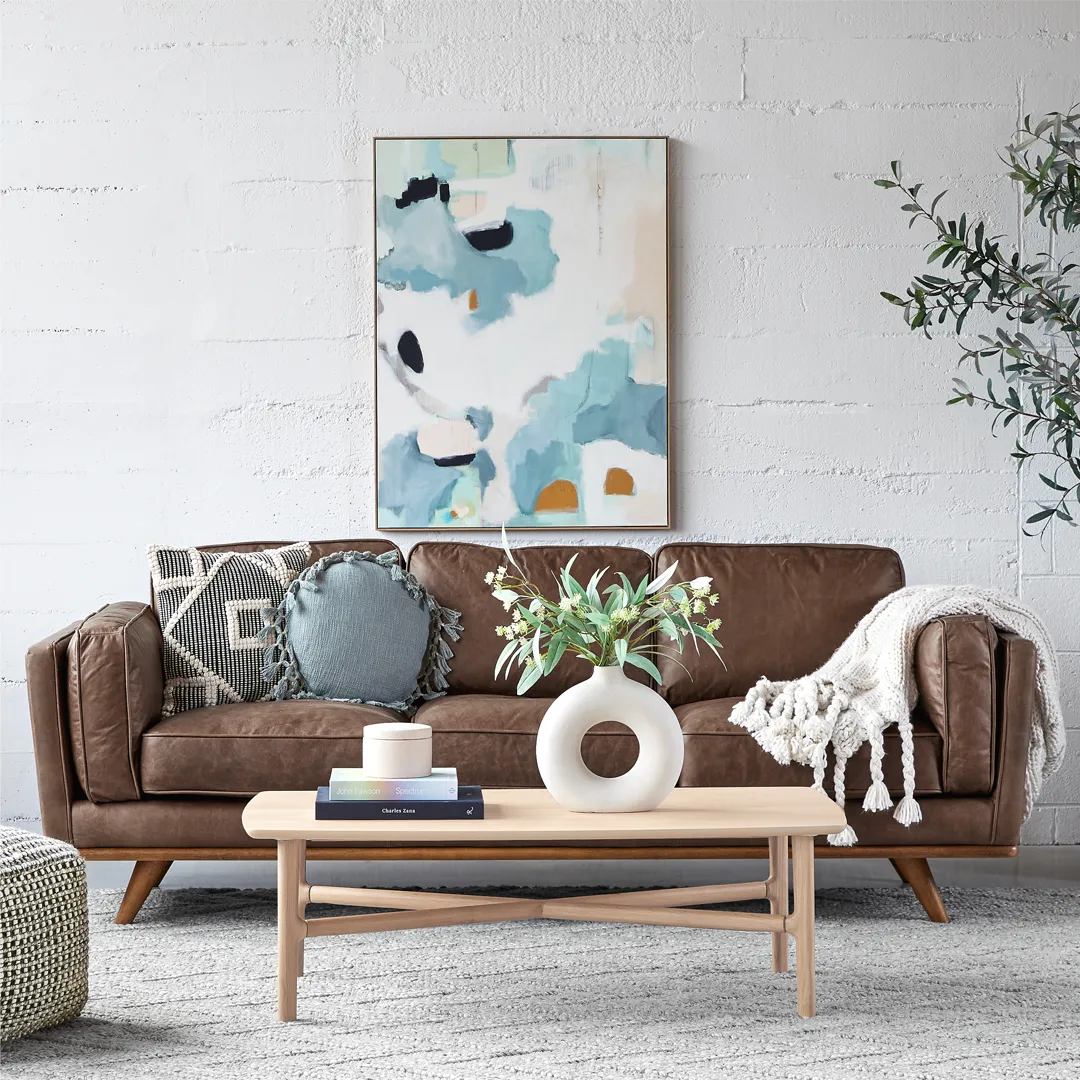 Timber 90_ Leather Sofa - Charme Chocolat - Image 8