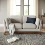 Ceni 61_ Loveseat - Chalk Gray
