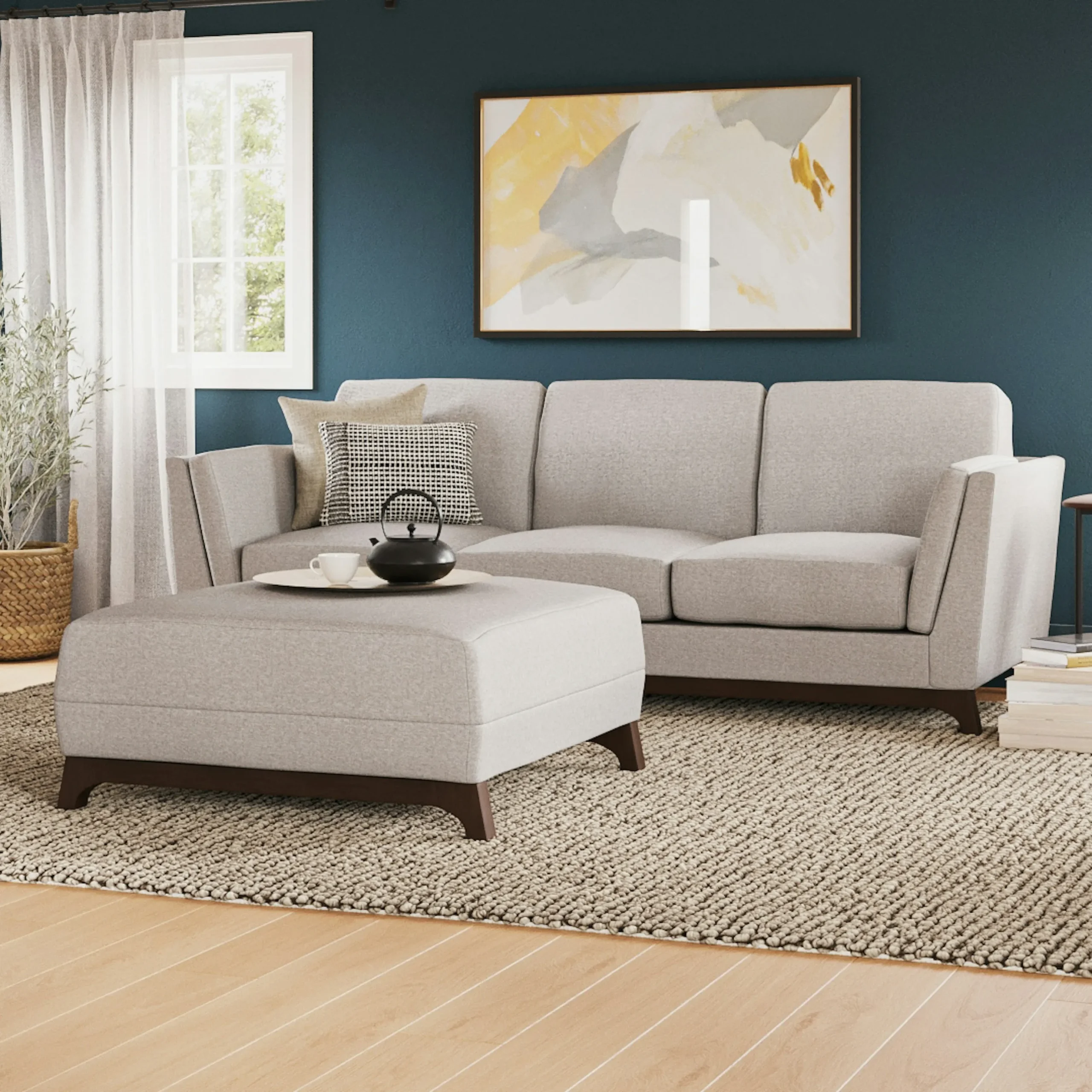 Ceni 83_ Sofa - Chalk Gray