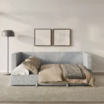Sven 88_ Tufted Sofa Bed - Stone Gray