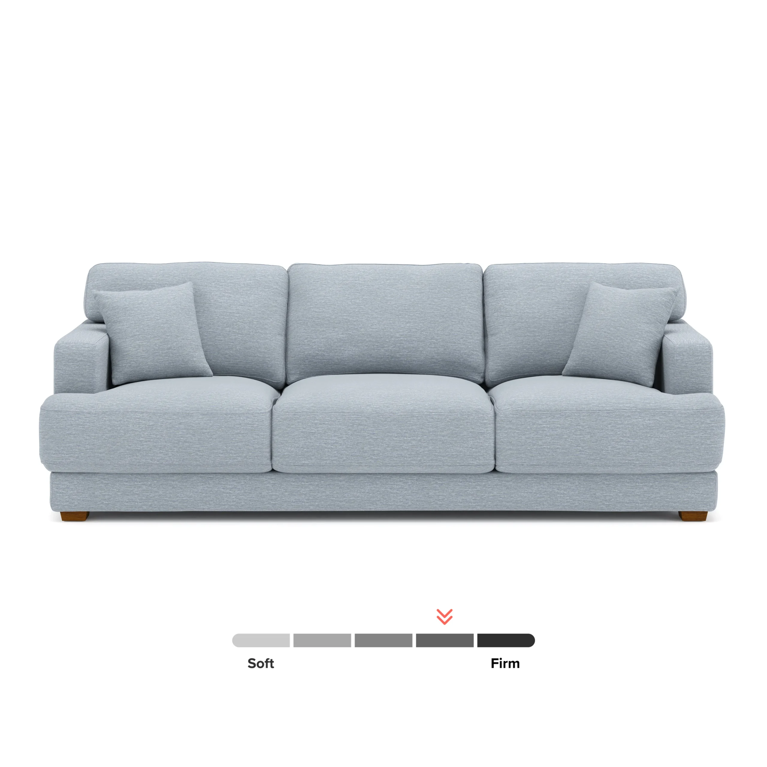Dawn 93_ Sofa - Silver Light Blue - Image 9