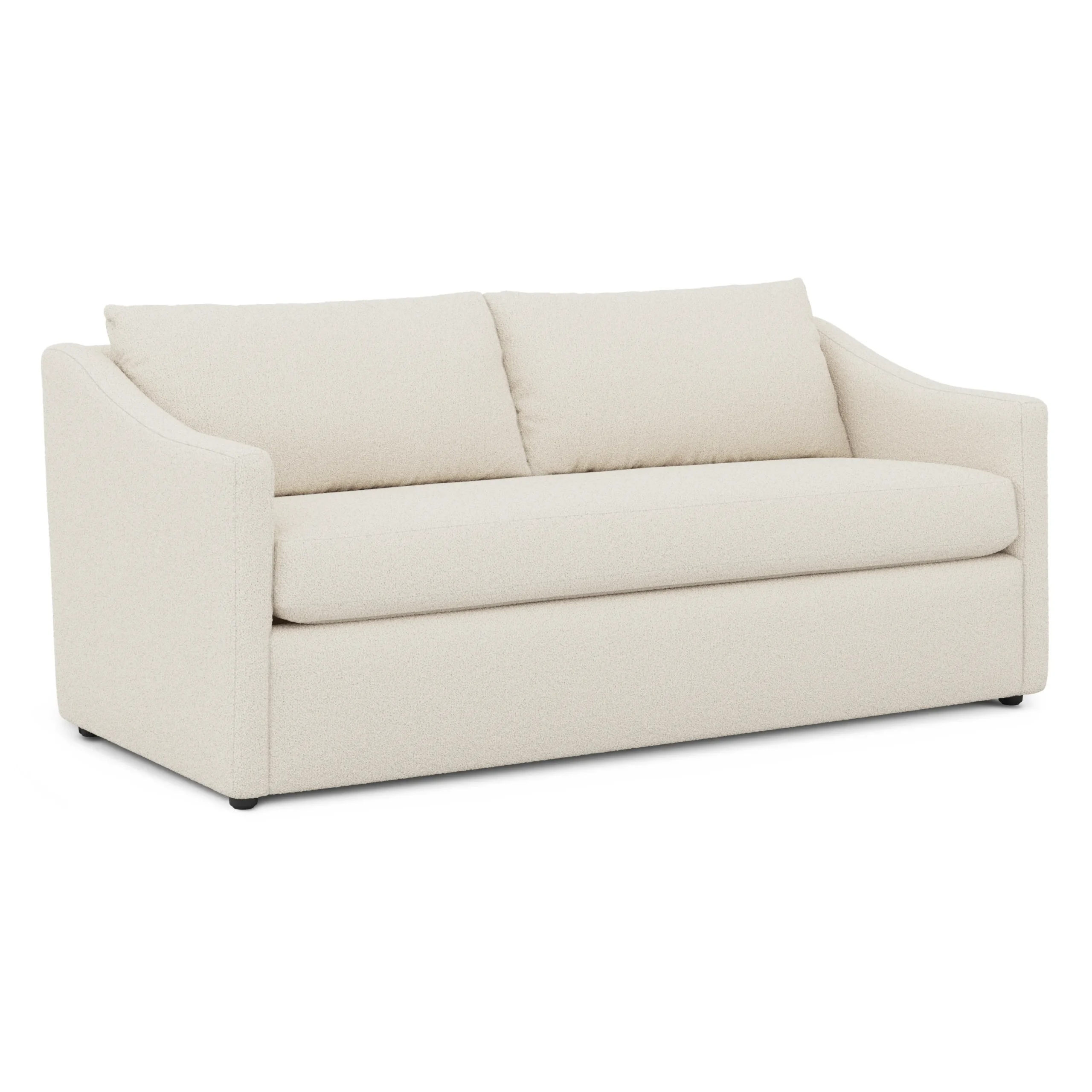 Landry 72_ Loveseat - Ivory Wool Bouclé - Image 10