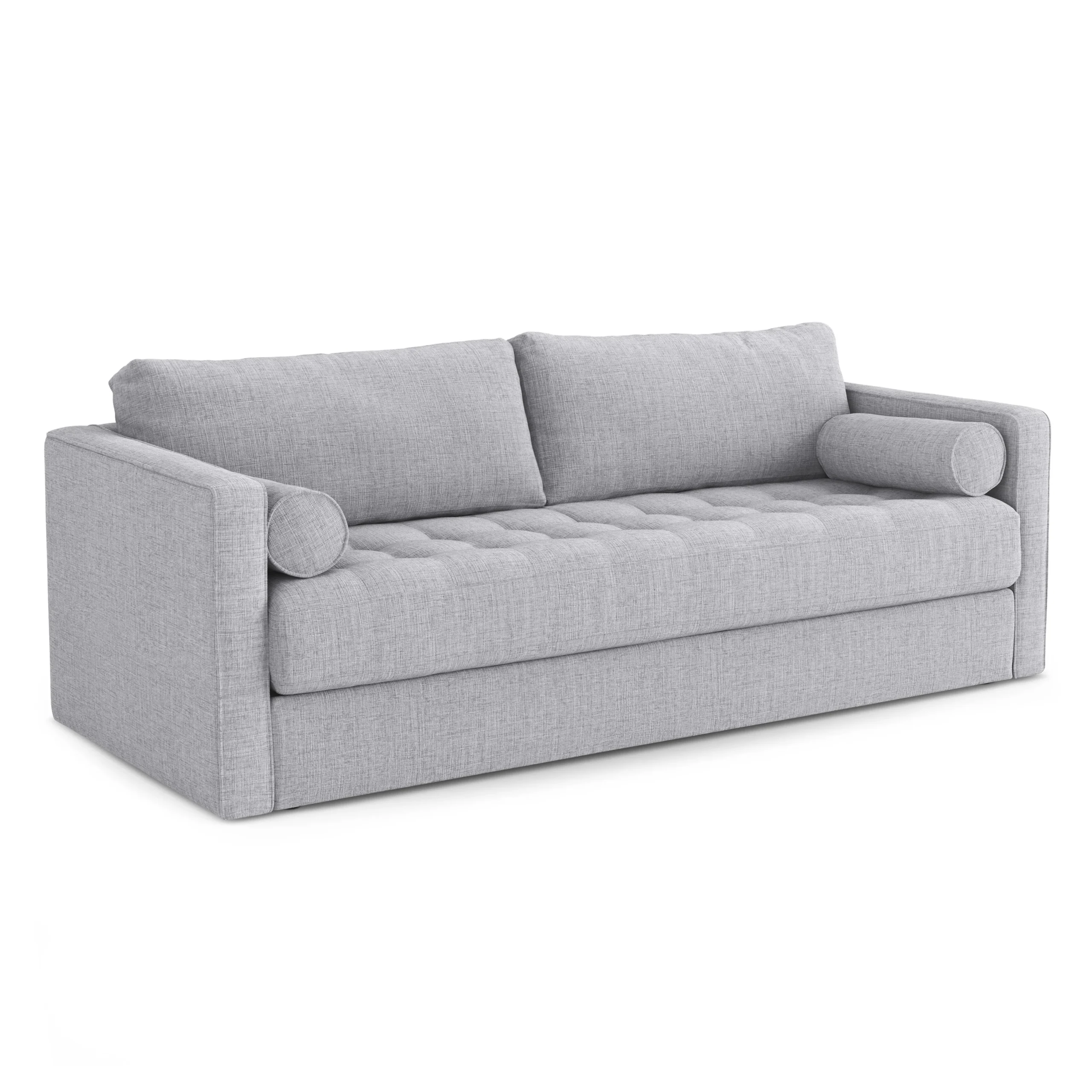 Sven 88_ Grounded Tufted Sofa - Stone Gray - Image 4