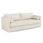 Sven 88_ Grounded Tufted Sofa - Ivory Wool Bouclé
