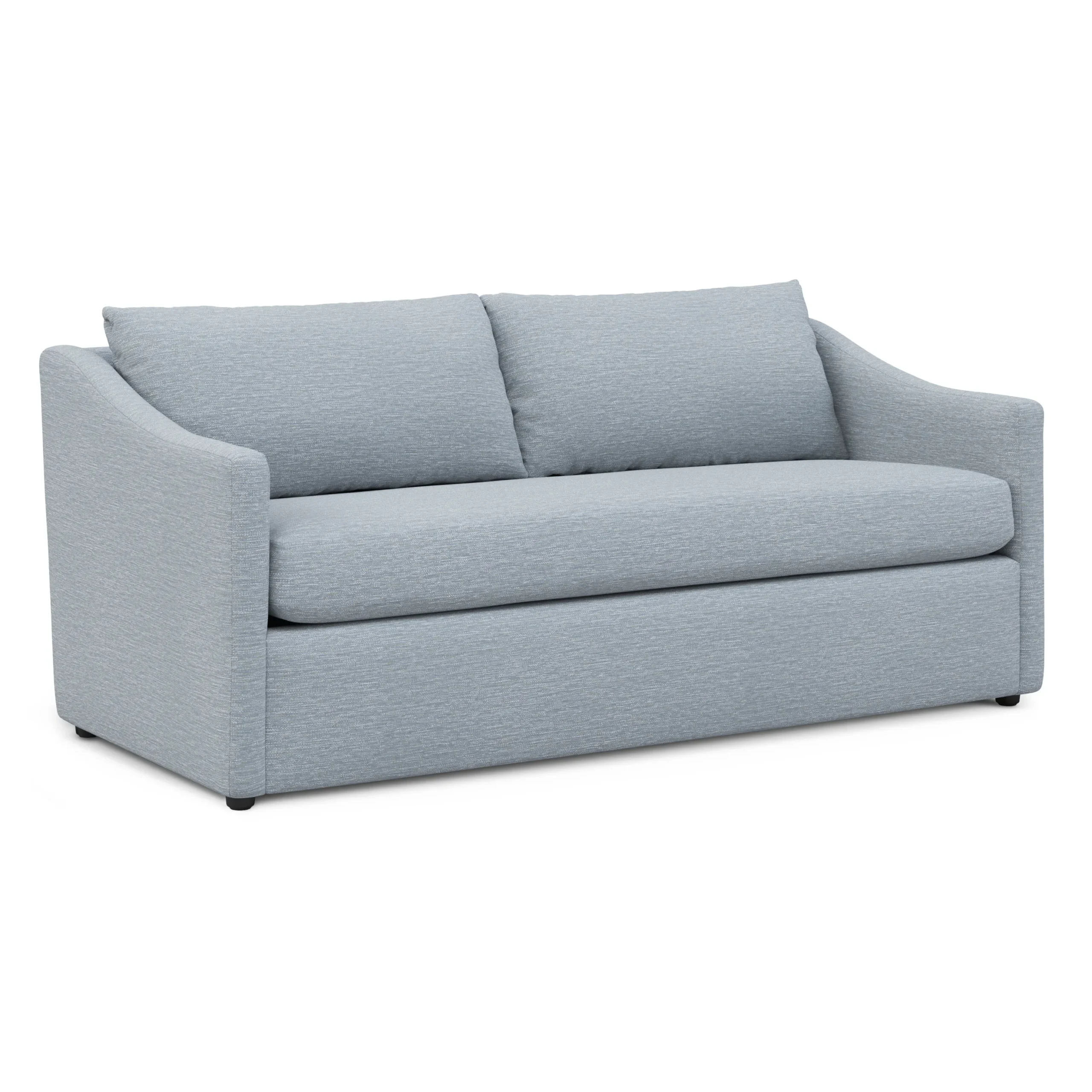 Landry 72_ Loveseat - Silver Light Blue - Image 2