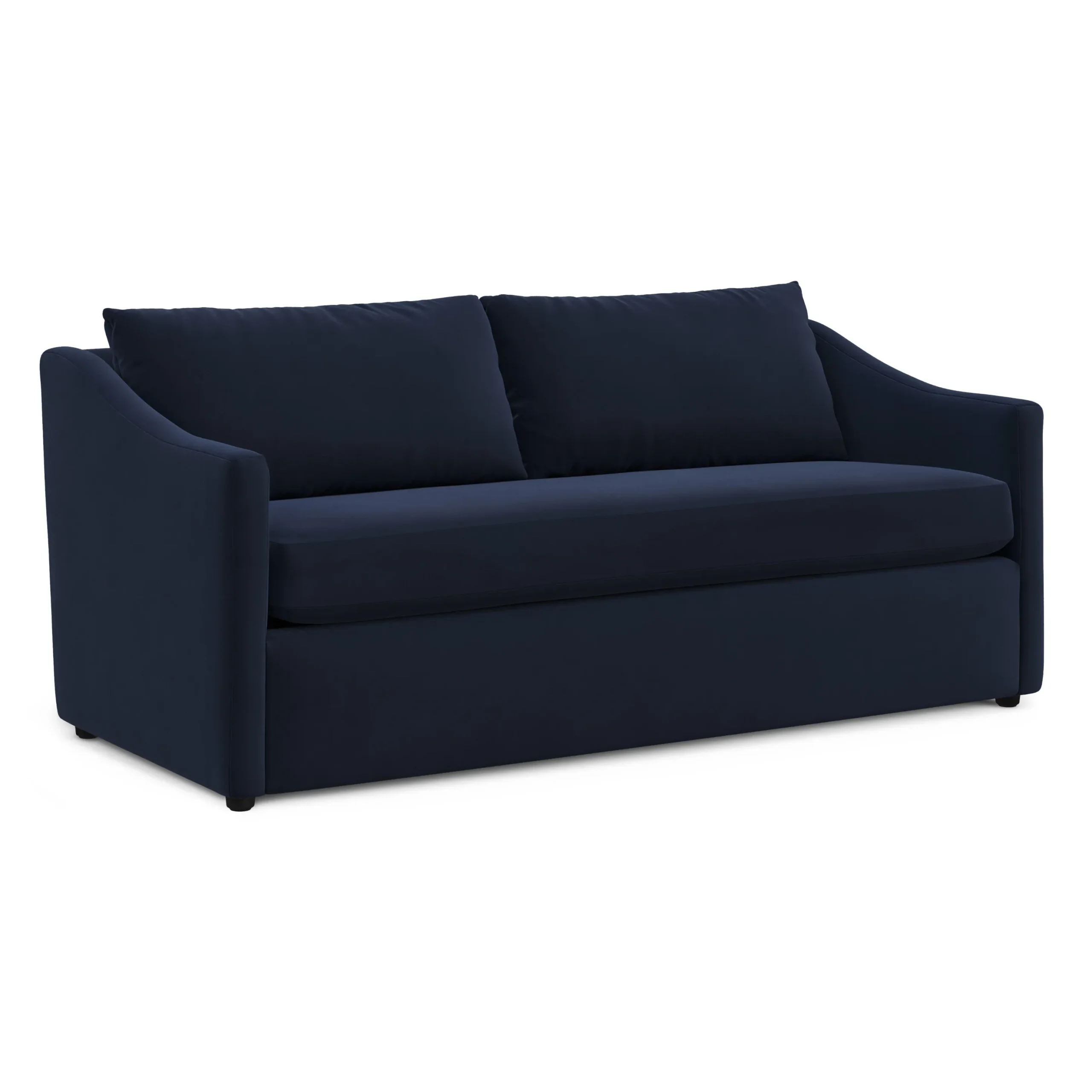 Landry 72_ Velvet Loveseat - Hale Ink - Image 2