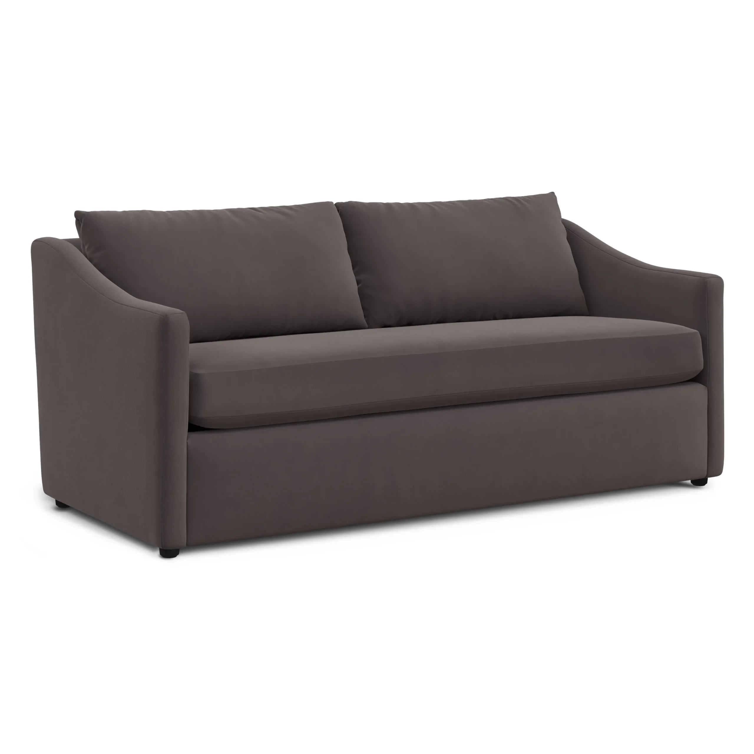 Landry 72_ Velvet Loveseat - Hale Warm Gray - Image 2