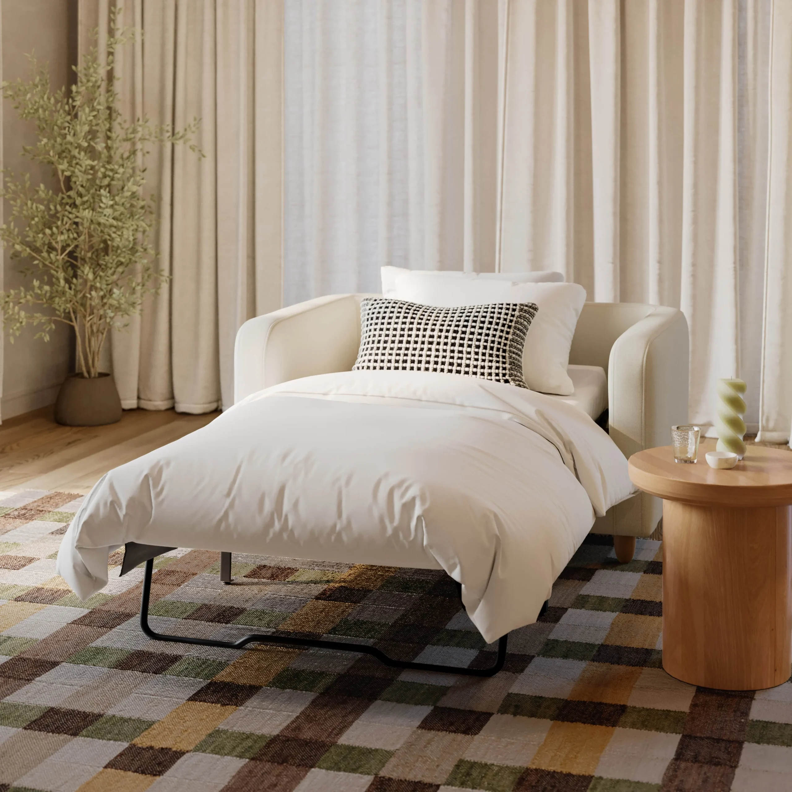 Vati 53_ Sleeper Chair - Buckler Ivory - Image 2