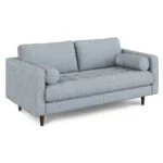 Sven 72_ Tufted Loveseat - Silver Light Blue