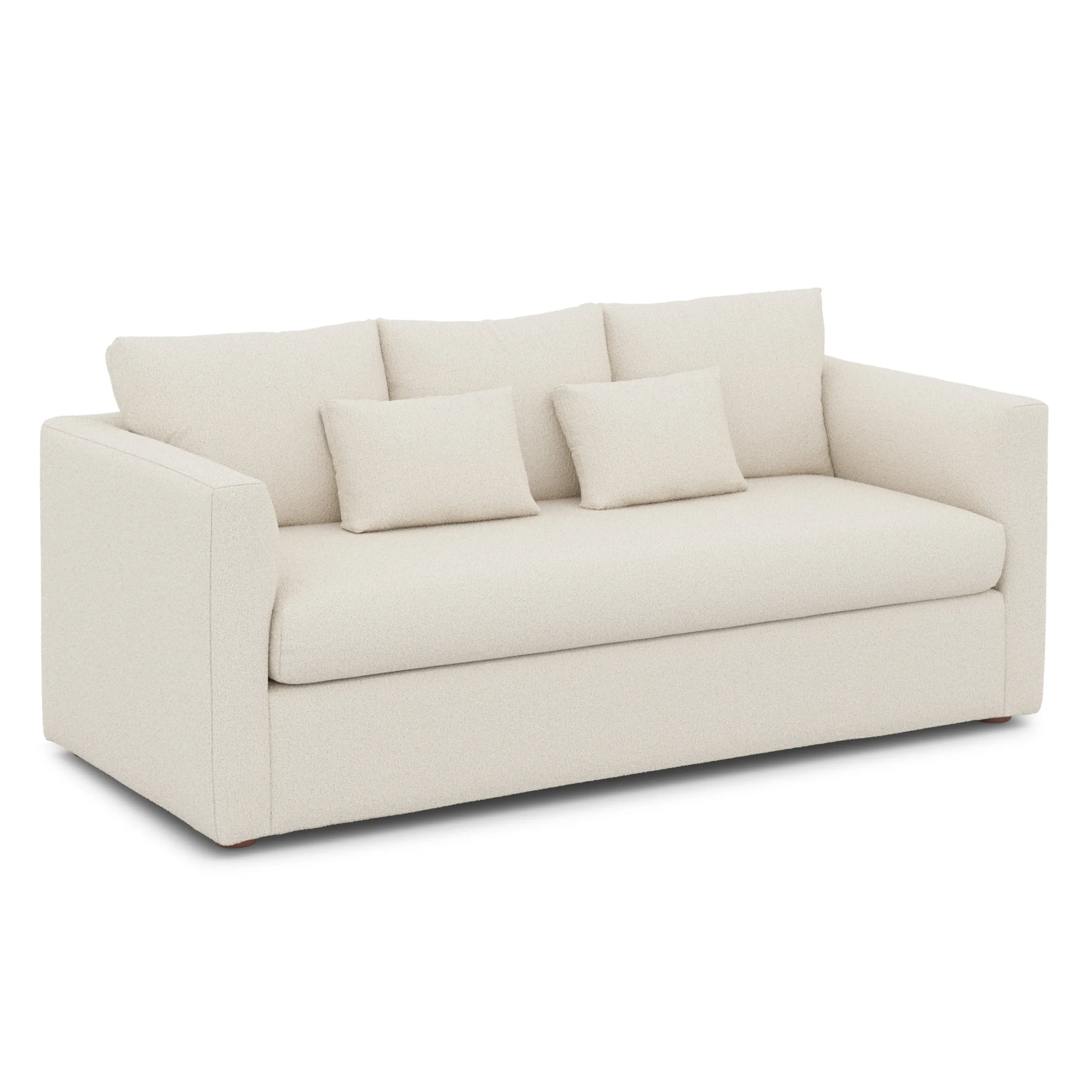 Marina 80_ Sofa - Ivory Wool Bouclé - Image 2