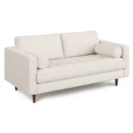 Sven 72_ Tufted Loveseat - Ivory Wool Bouclé