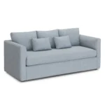 Marina 80_ Sofa - Silver Light Blue