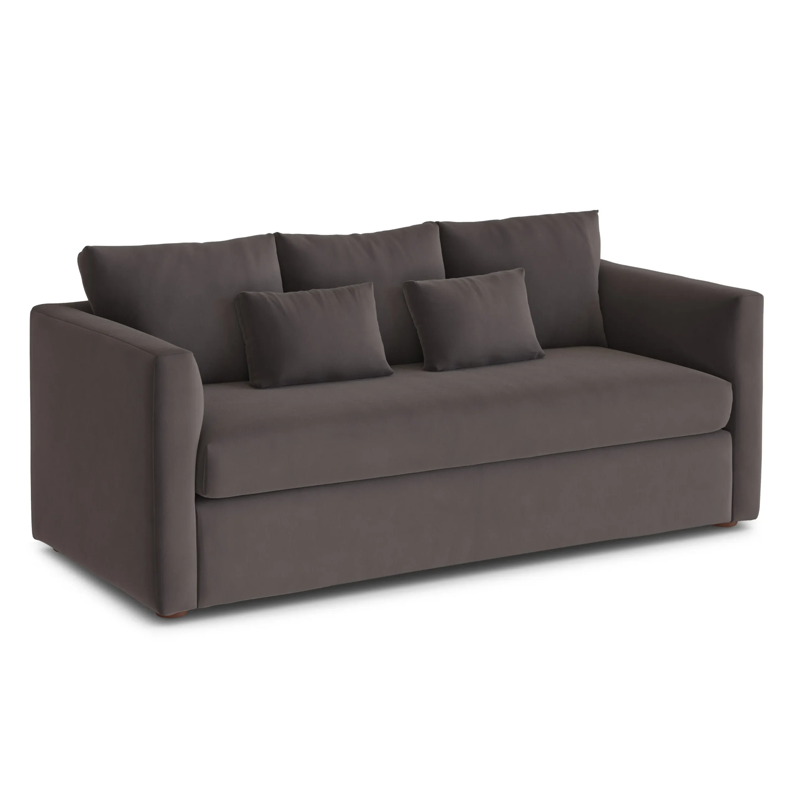 Marina 80_ Velvet Sofa - Hale Warm Gray - Image 2