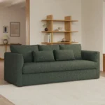 Marina 90_ Sofa - Green Wool Bouclé