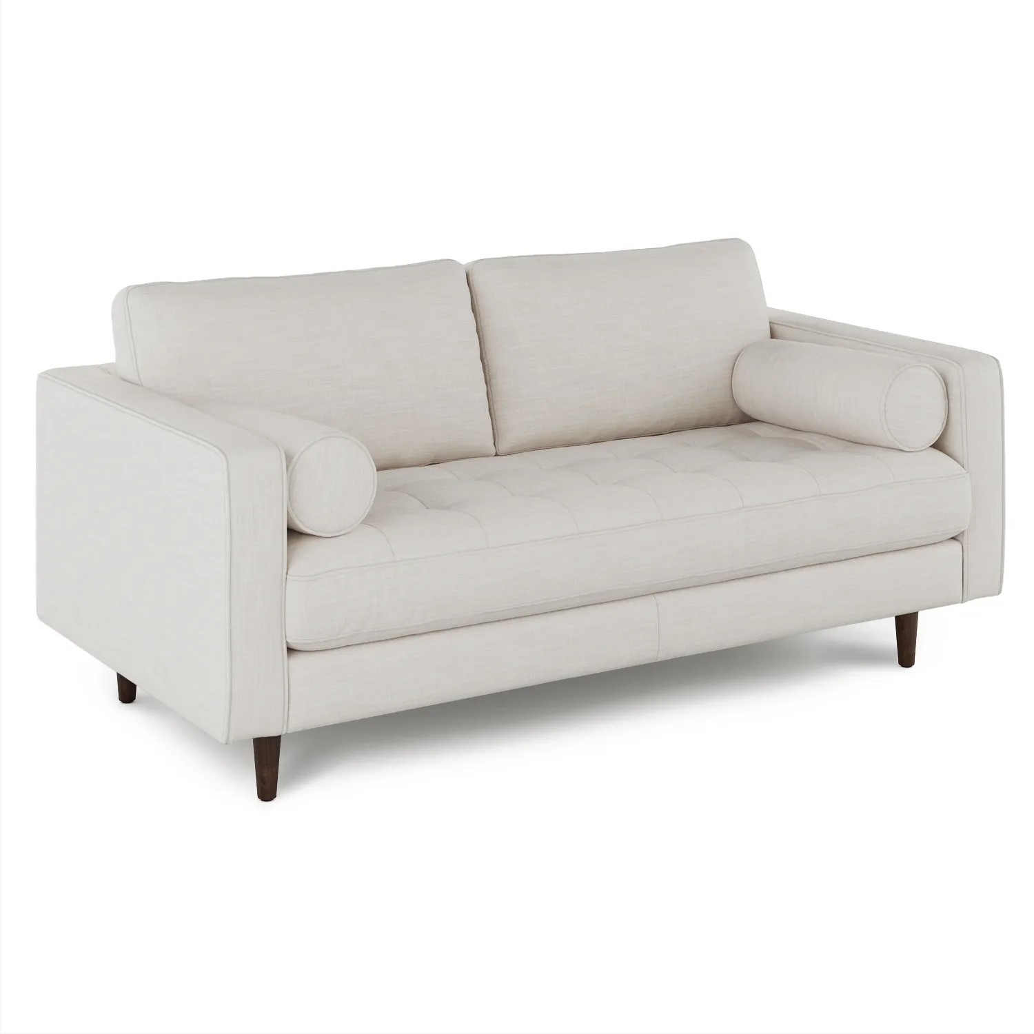 Sven 72_ Tufted Loveseat - Biscuit Cream - Image 9