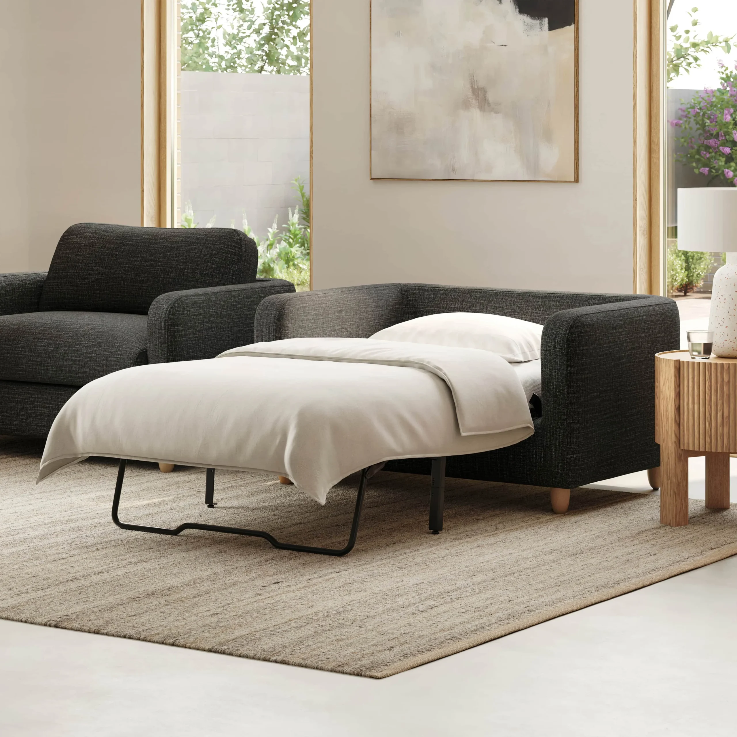 Vati 53_ Sleeper Chair - Napa Charcoal - Image 2