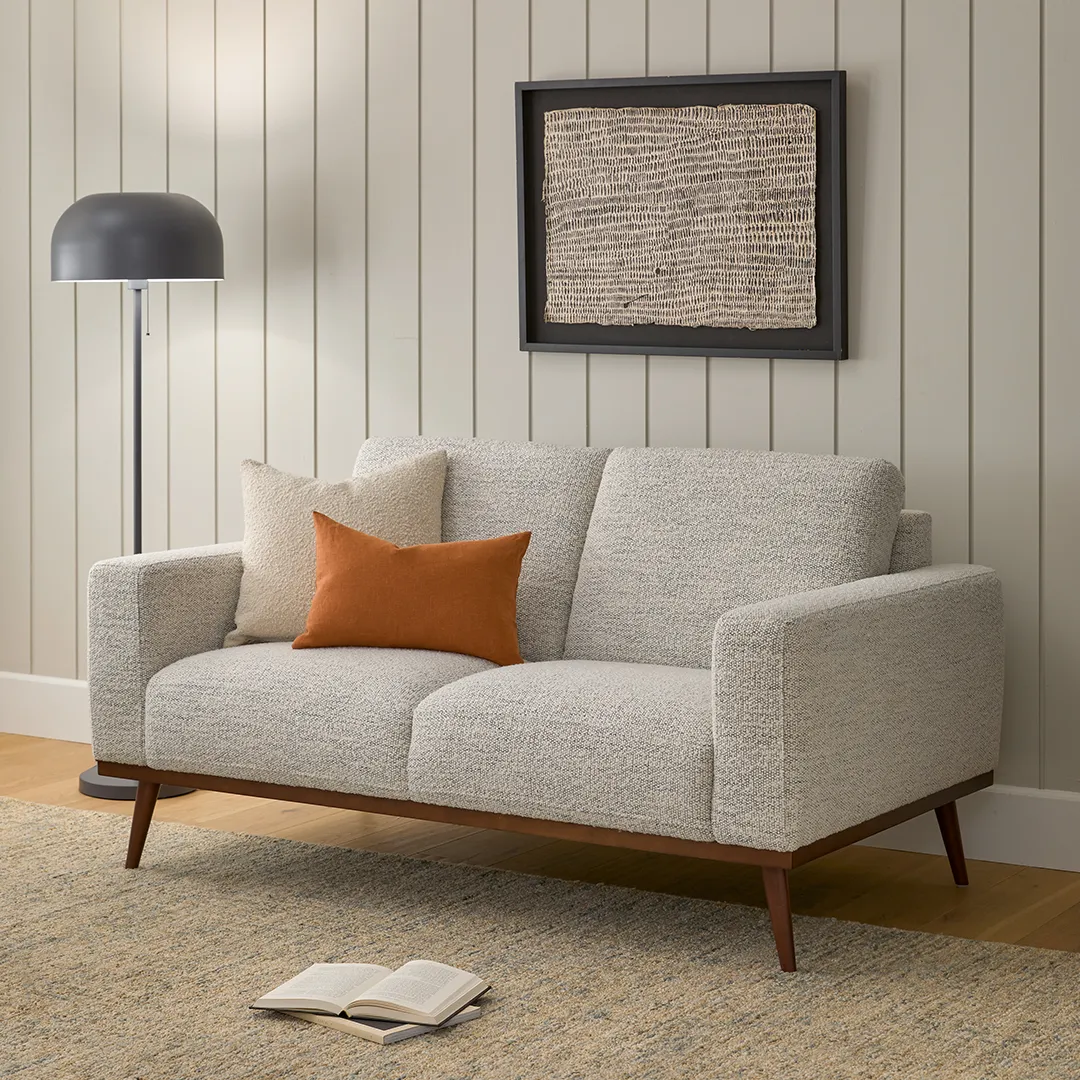 Rhett 63.5_ Loveseat - Pepper Ivory - Image 13