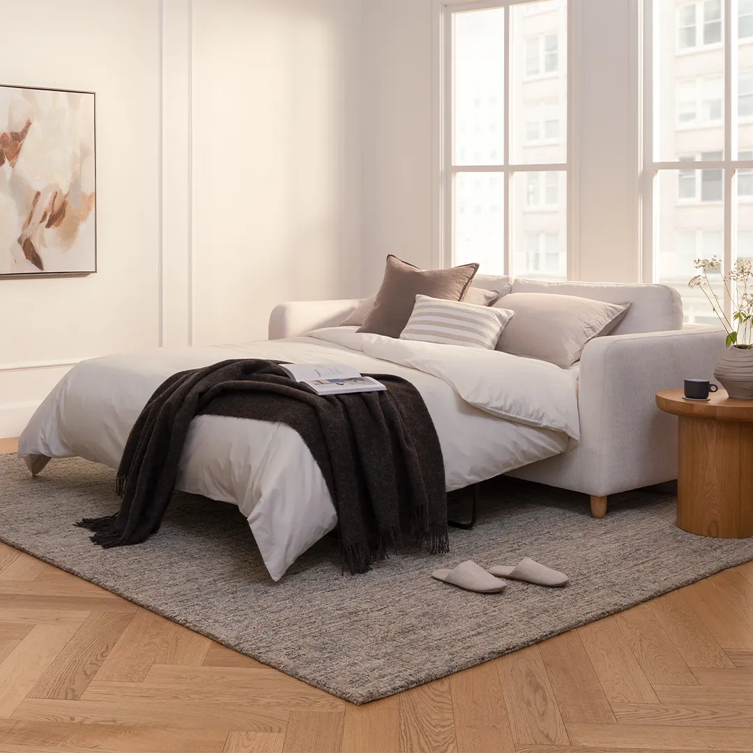 Vati 80_ Sofa Bed - Natural Oak and Buckler Ivory - Image 2