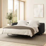 Vati 80_ Sofa Bed - Natural Oak and Napa Charcoal