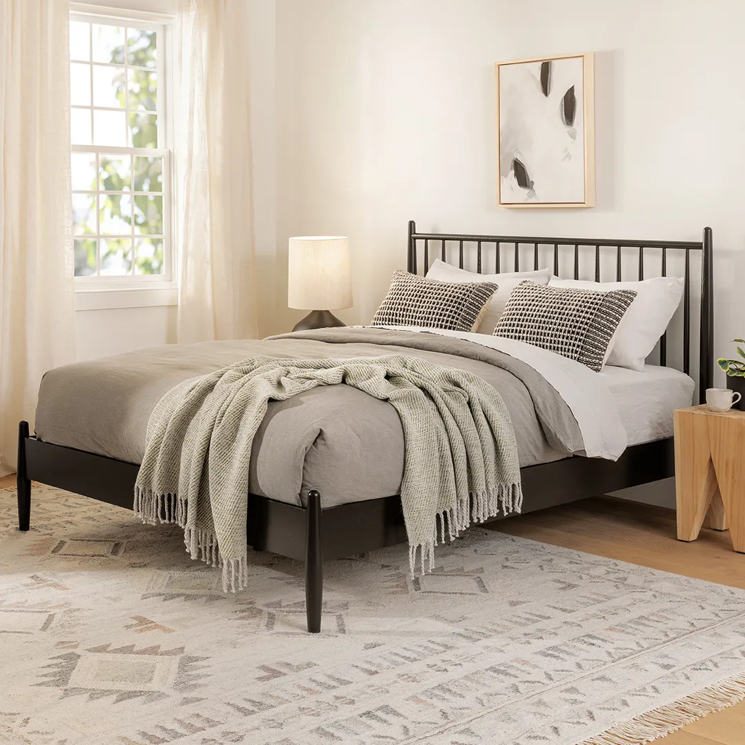 Lenia Queen Bed - Black