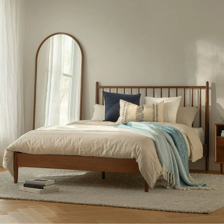Lenia Queen Bed - Walnut