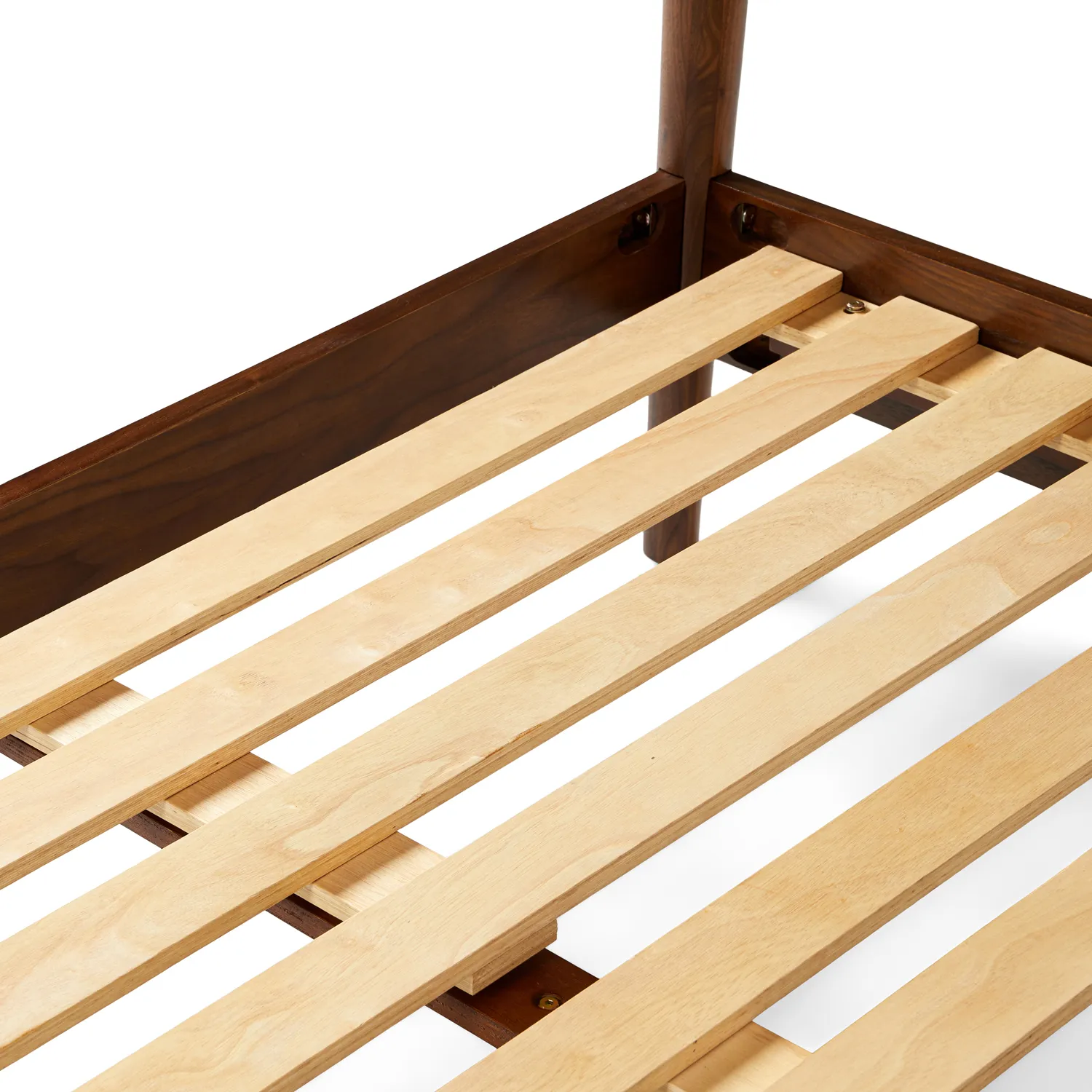 Lenia Queen Canopy Bed - Walnut - Image 13