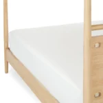 Lenia Queen Canopy Bed - White Oak