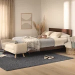 Nera Queen Low Profile Bed - Walnut