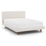 Tessu Full Low Profile Upholstered Bed - Napa White