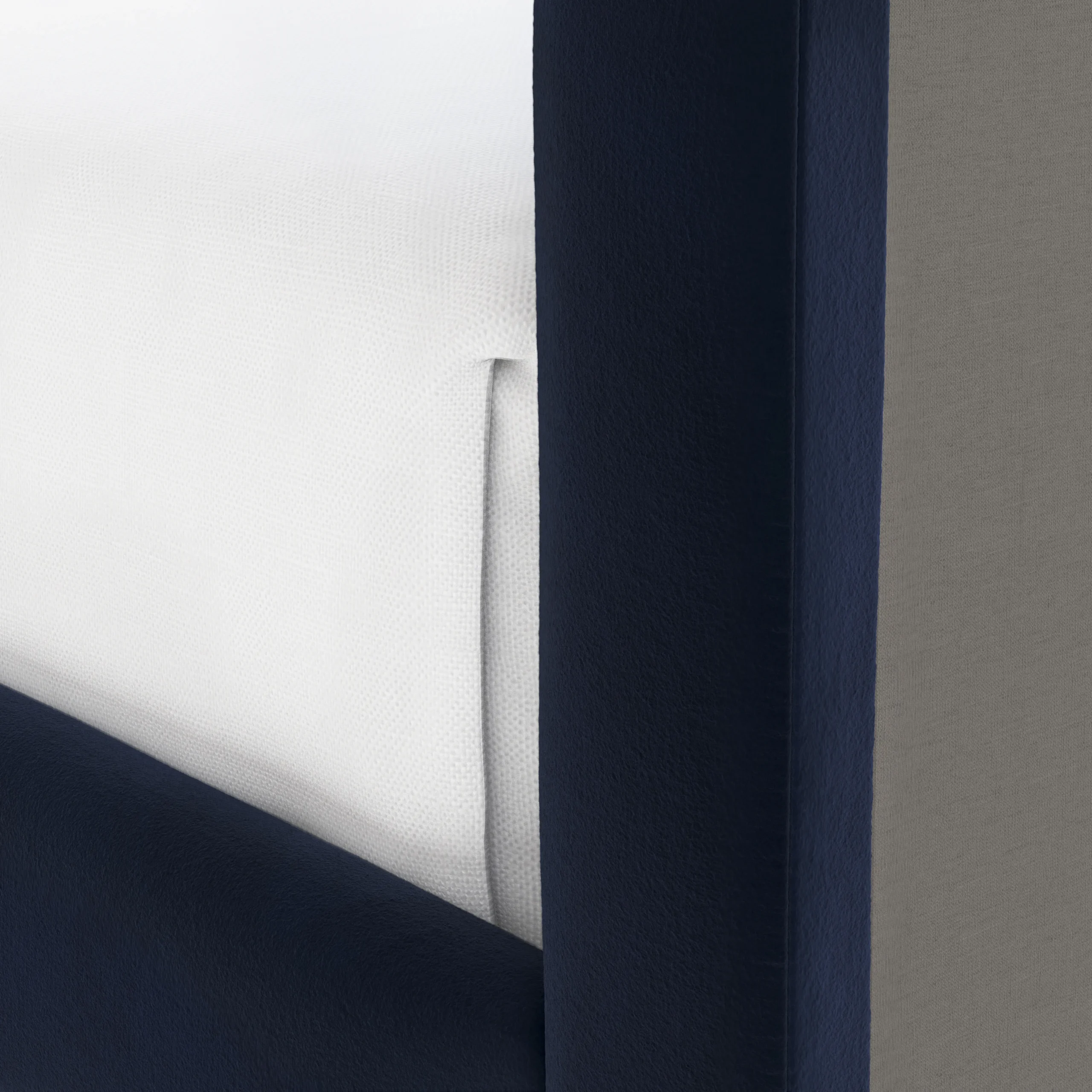 Tessu Full Low Profile Velvet Bed - Hale Ink - Image 8
