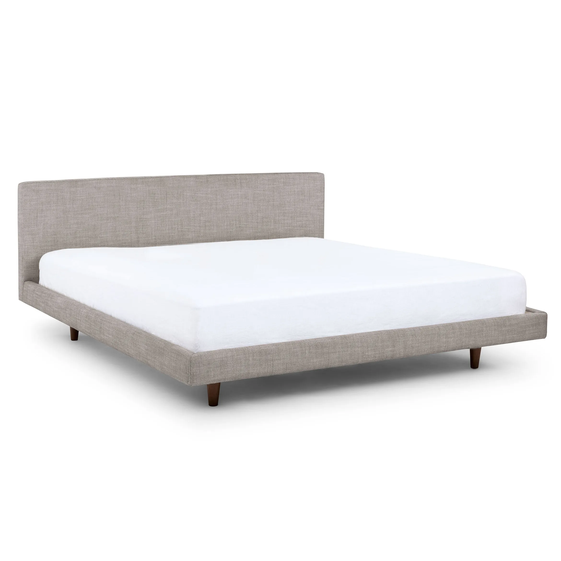 Tessu King Low Profile Upholstered Bed - Glaze Gray - Image 3