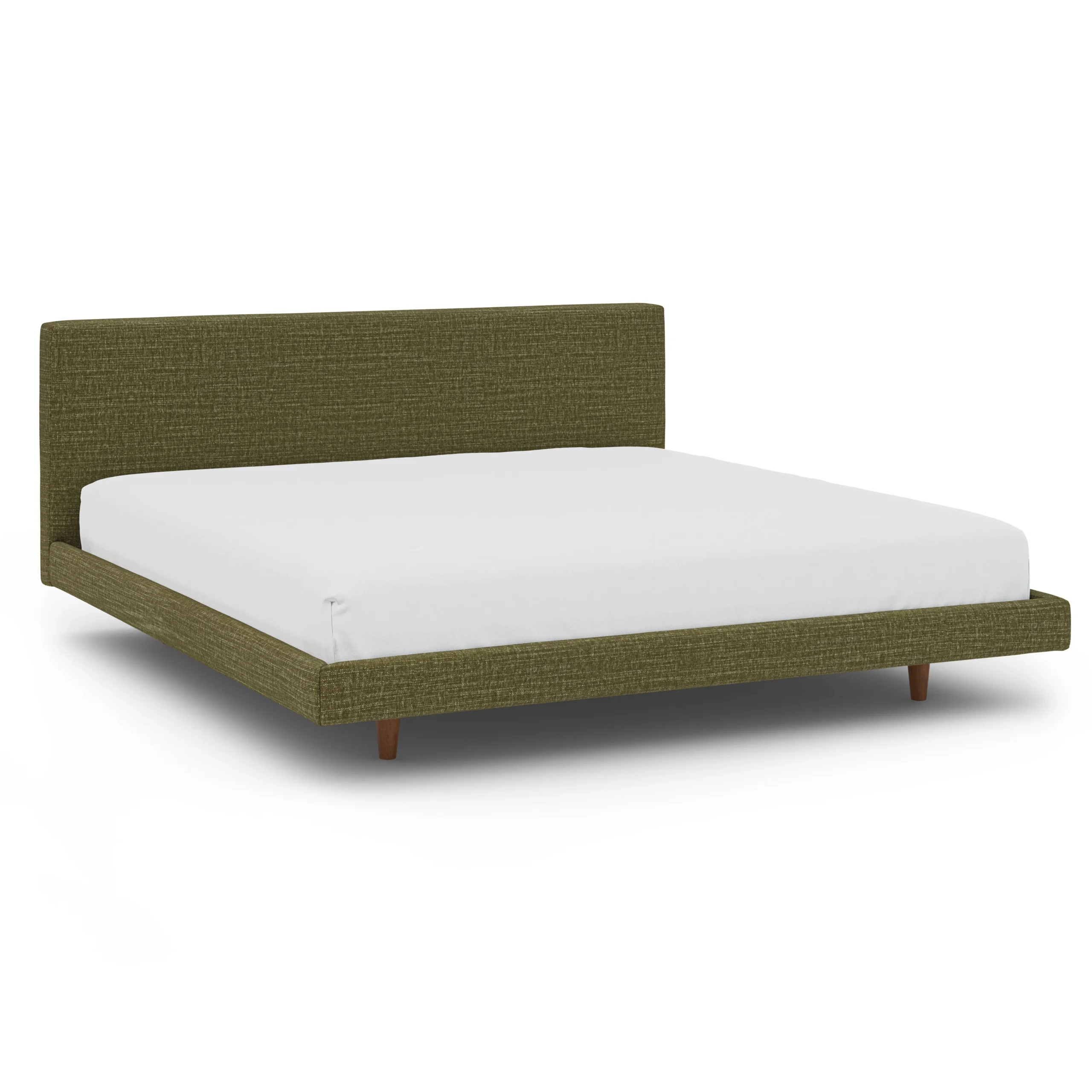 Tessu King Low Profile Upholstered Bed - Napa Moss - Image 11