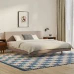 Tessu King Low Profile Upholstered Bed - Sandstone Wool Bouclé