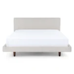 Tessu Queen Low Profile Upholstered Bed - Clay Taupe