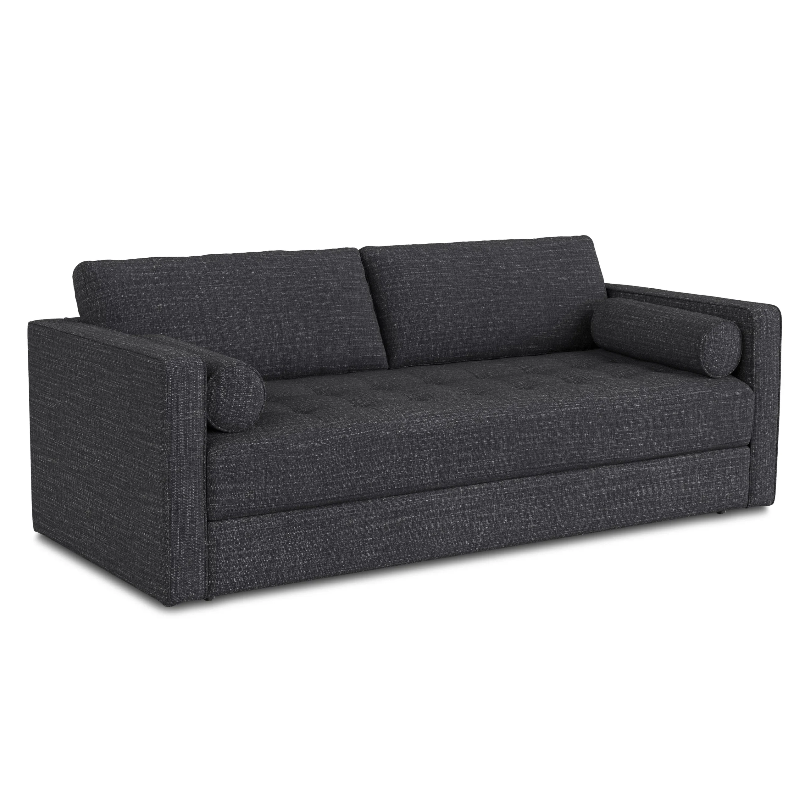 Sven 88_ Tufted Sofa Bed - Napa Charcoal - Image 3