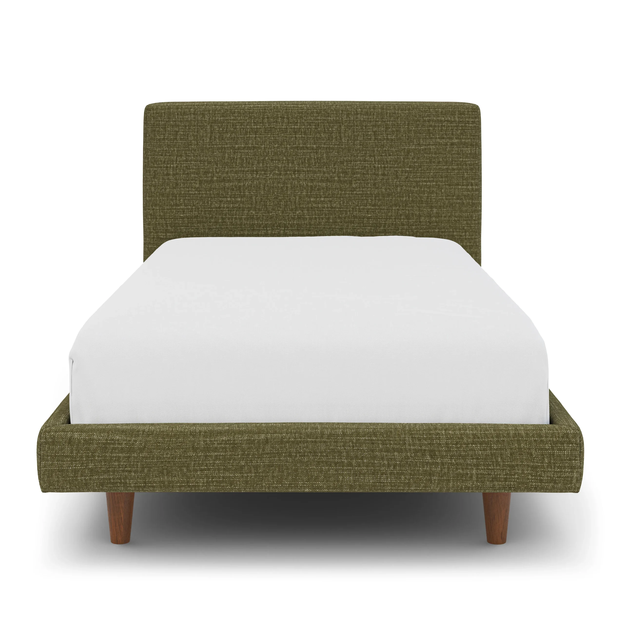 Tessu Twin Low Profile Upholstered Bed - Napa Moss - Image 10