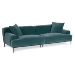 Abisko 91_ Velvet Sofa - Plush Pacific Blue