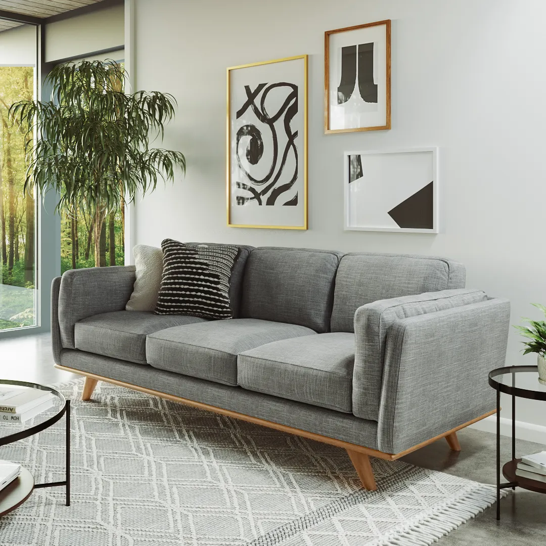 Timber 90_ Sofa - Pebble Gray - Image 5