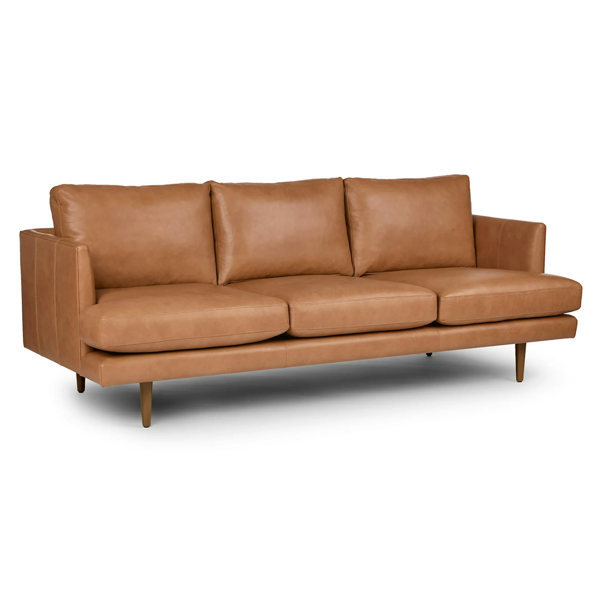 Burrard 83.5_ Leather Sofa - Bella Caramel - Image 3