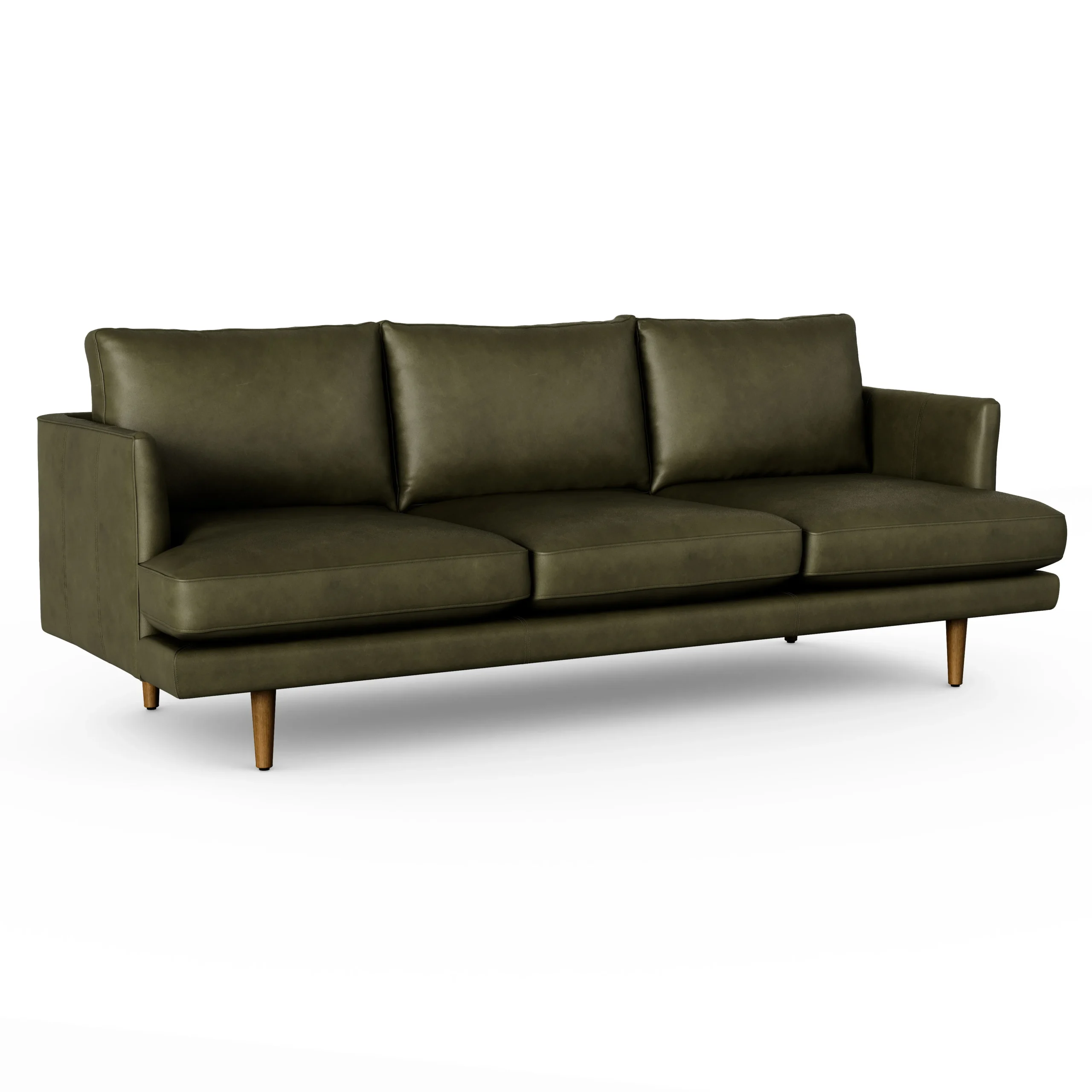 Burrard 83.5_ Leather Sofa - Charme Green - Image 5