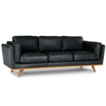 Timber 90_ Leather Sofa - Charme Black