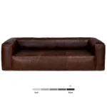 Cigar 92_ Leather Sofa - Indiana Brown