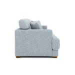 Dawn 93_ Sofa - Silver Light Blue