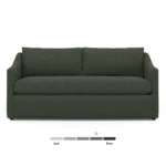 Landry 72_ Loveseat - Green Wool Bouclé