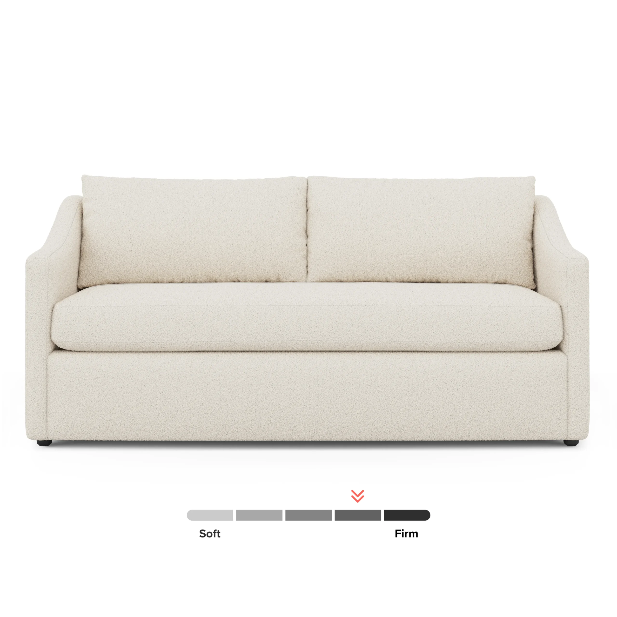 Landry 72_ Loveseat - Ivory Wool Bouclé - Image 11