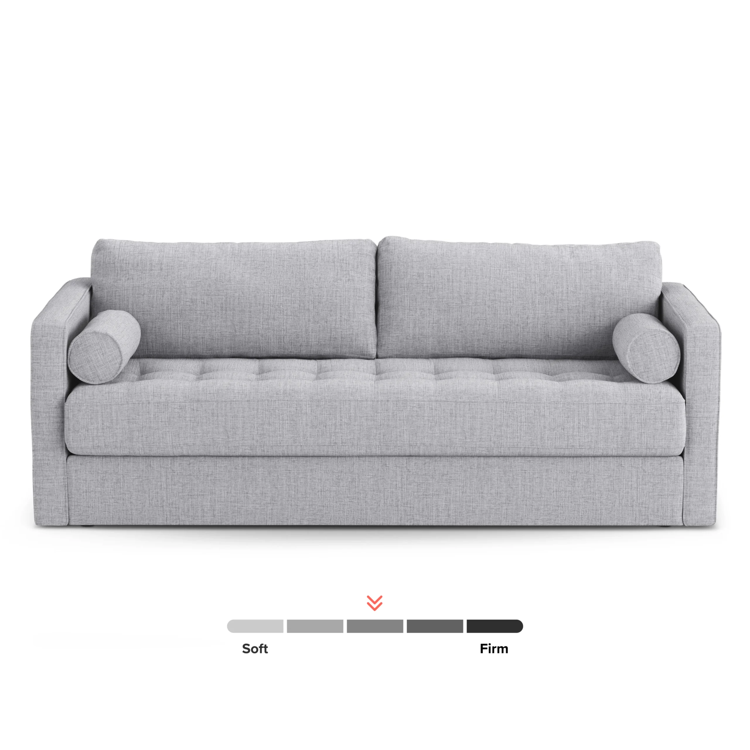 Sven 88_ Grounded Tufted Sofa - Stone Gray - Image 3